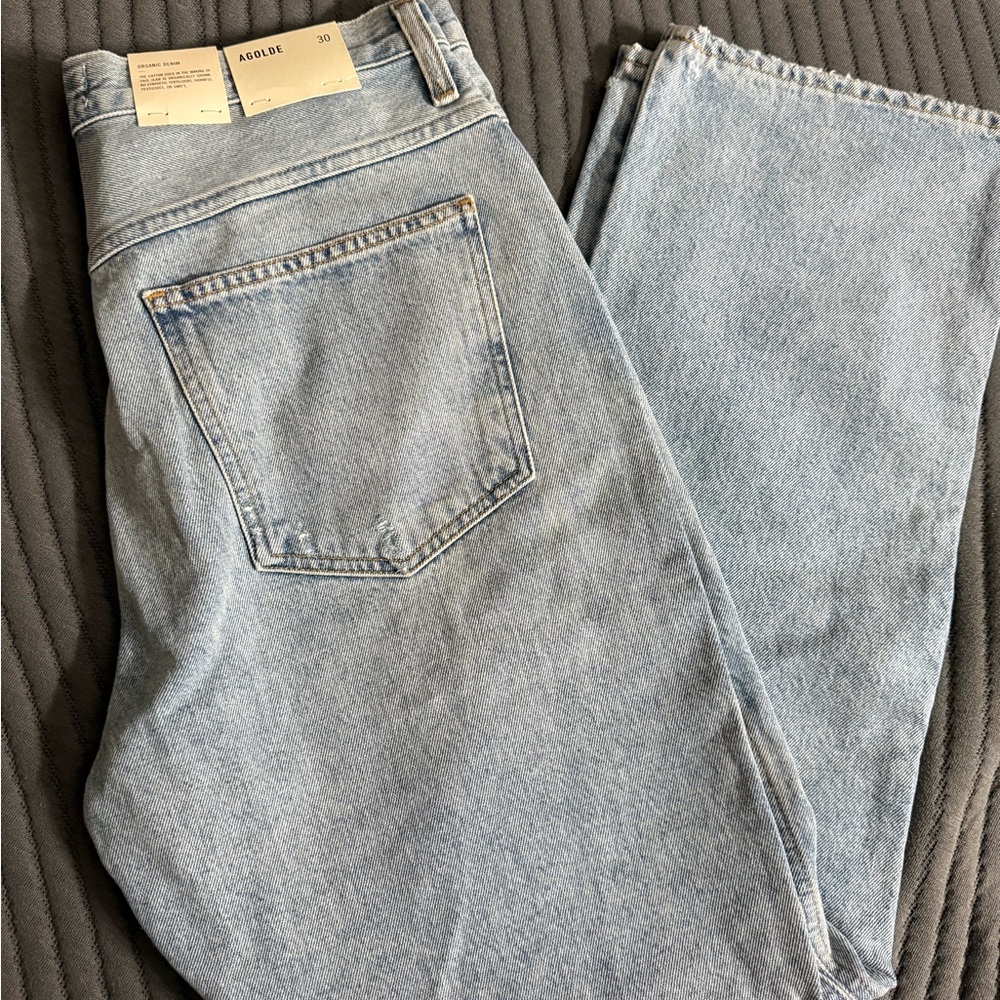 Agolde Women’s Straight Light Blue Jeans